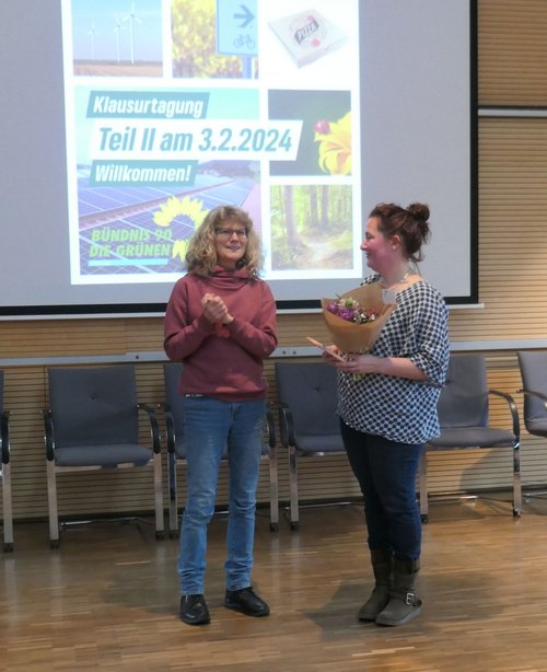 Fraktionsvorsitzende Monika Lüthje-Lenhart, Bürgermeisterin Bodner